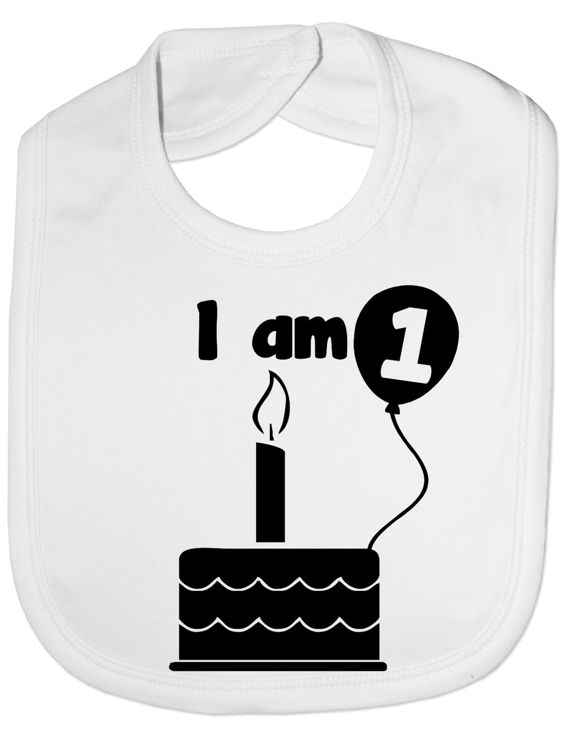 I Am One 1st Birthday Feeding Bib Present
