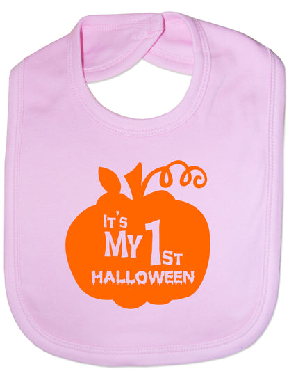 My 1st Halloween Pumpkin Feeding Bib