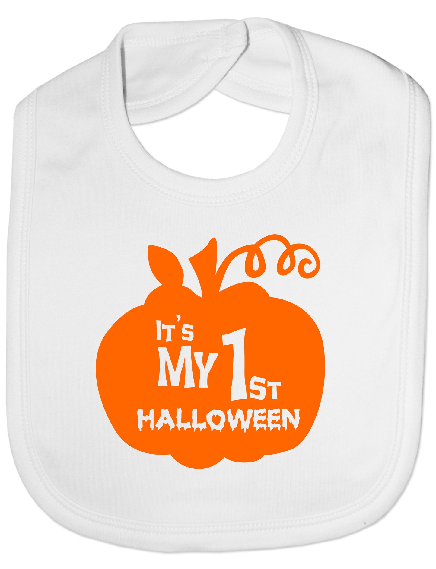 My 1st Halloween Pumpkin Feeding Bib