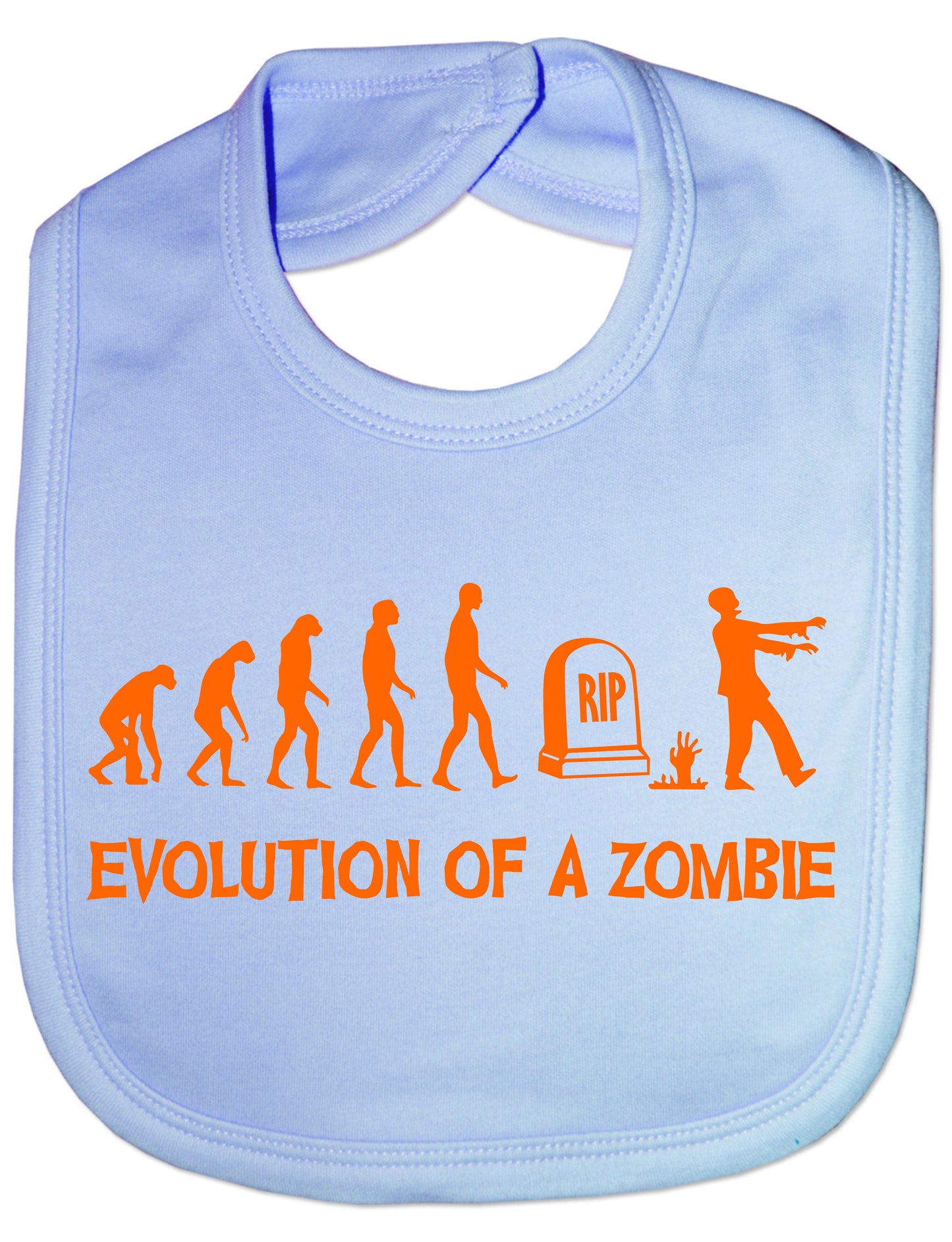 Evolution Of a Zombie Halloween Feeding Bib