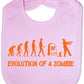 Evolution Of a Zombie Halloween Feeding Bib