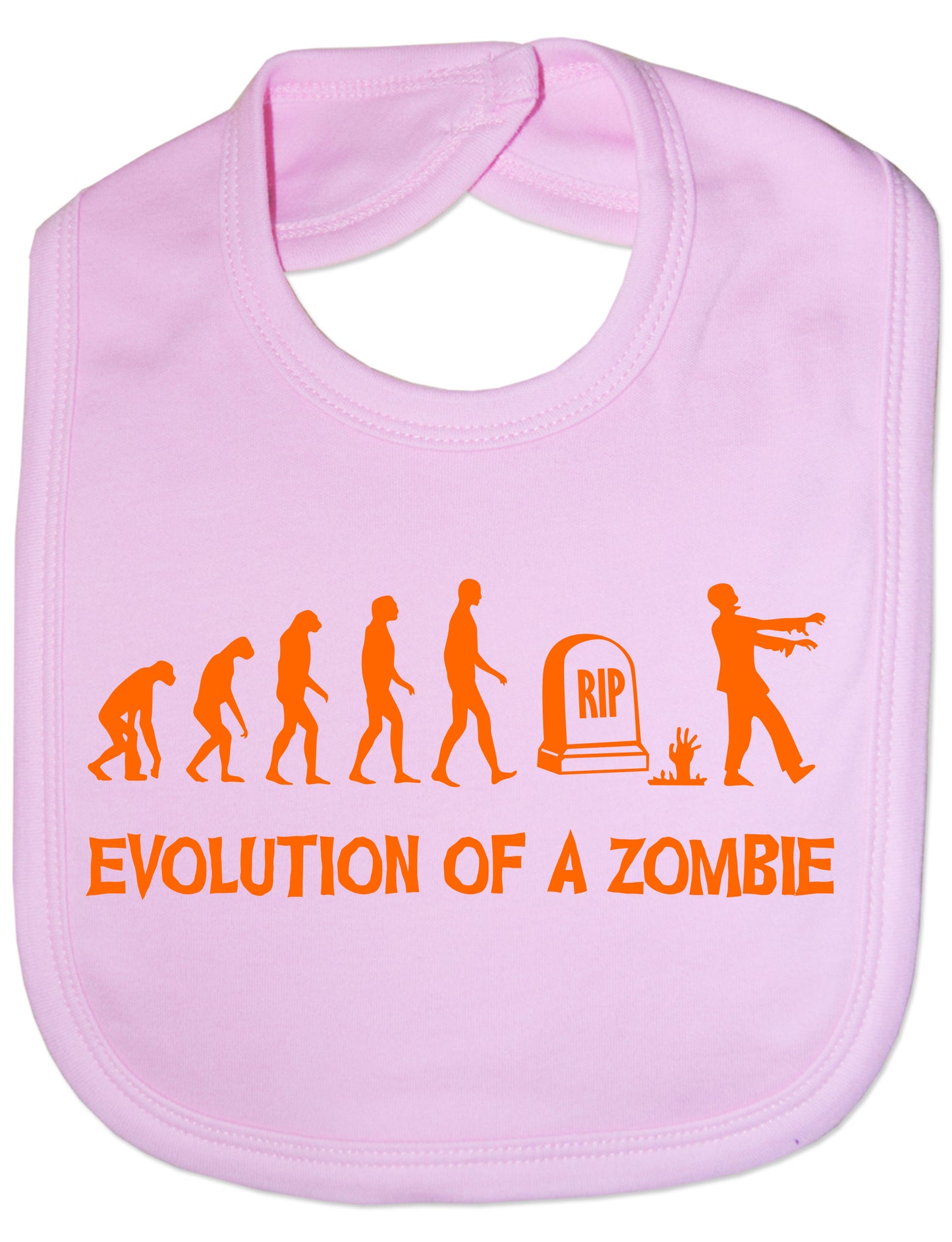 Evolution Of a Zombie Halloween Feeding Bib
