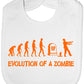 Evolution Of a Zombie Halloween Feeding Bib