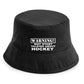 Warning May Talk About Hockey Bucket Hat Gift for Men & Ladies
