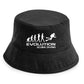 Evolution Of Scuba Diving Bucket Hat Water Sports Gift For Men & Ladies