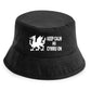 Keep Calm & Cymru On Bucket Hat Wales Lover Welsh Gift For Men & Ladies