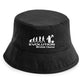 Evolution of Window Cleaner Bucket Hat Funny Birthday Gift Men & Ladies
