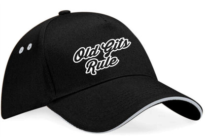 Old Gits Rule Baseball Cap Funny Birthday Lovers Gift For Men & Ladies