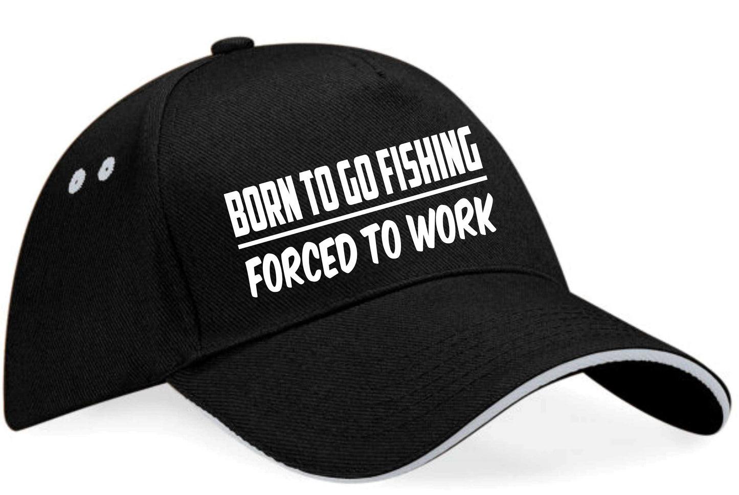 Born To Go Fishing Baseball Cap Fisherman's Birthday Gift For Men & Women