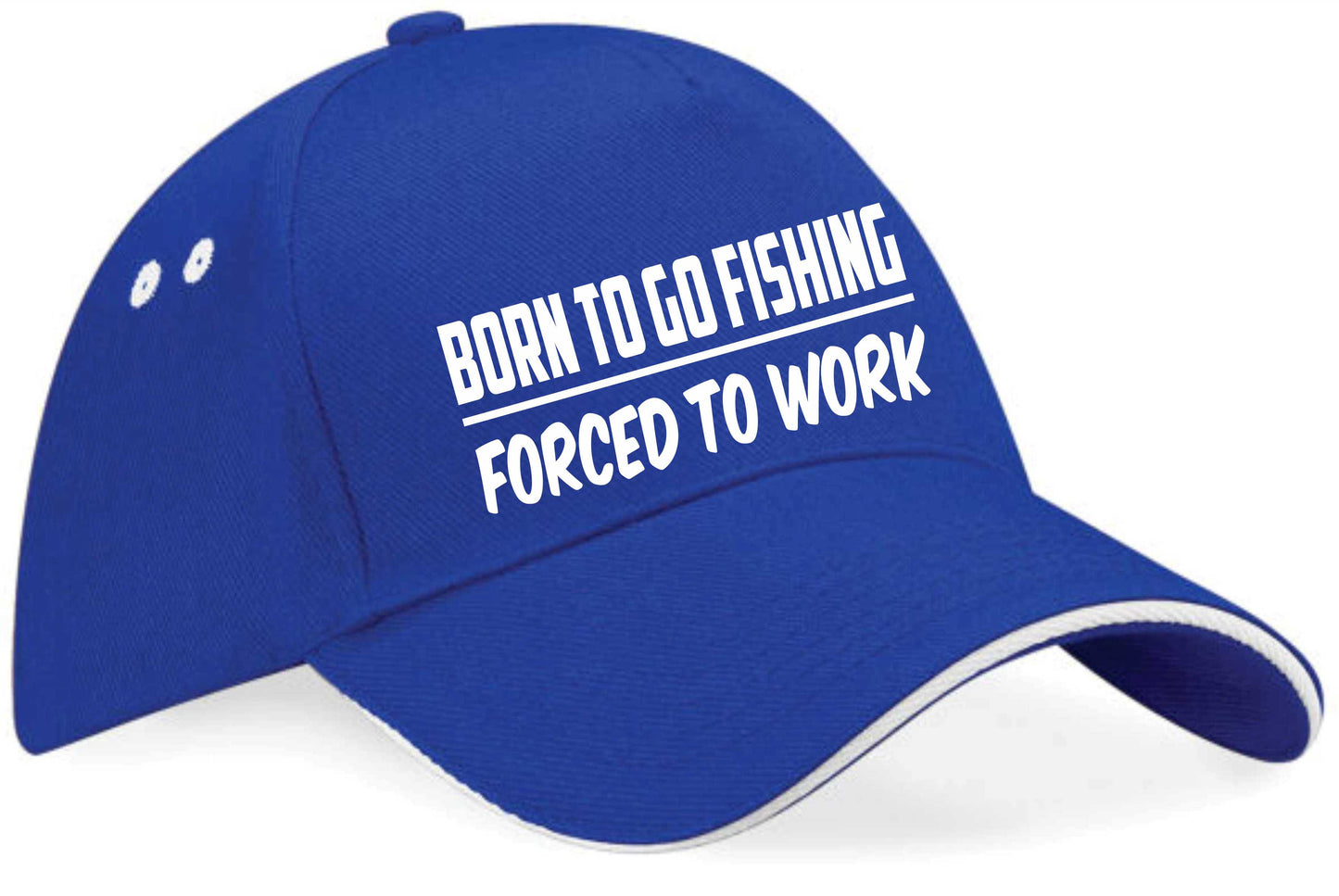 Born To Go Fishing Baseball Cap Fisherman's Birthday Gift For Men & Women