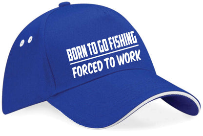 Born To Go Fishing Baseball Cap Fisherman's Birthday Gift For Men & Women