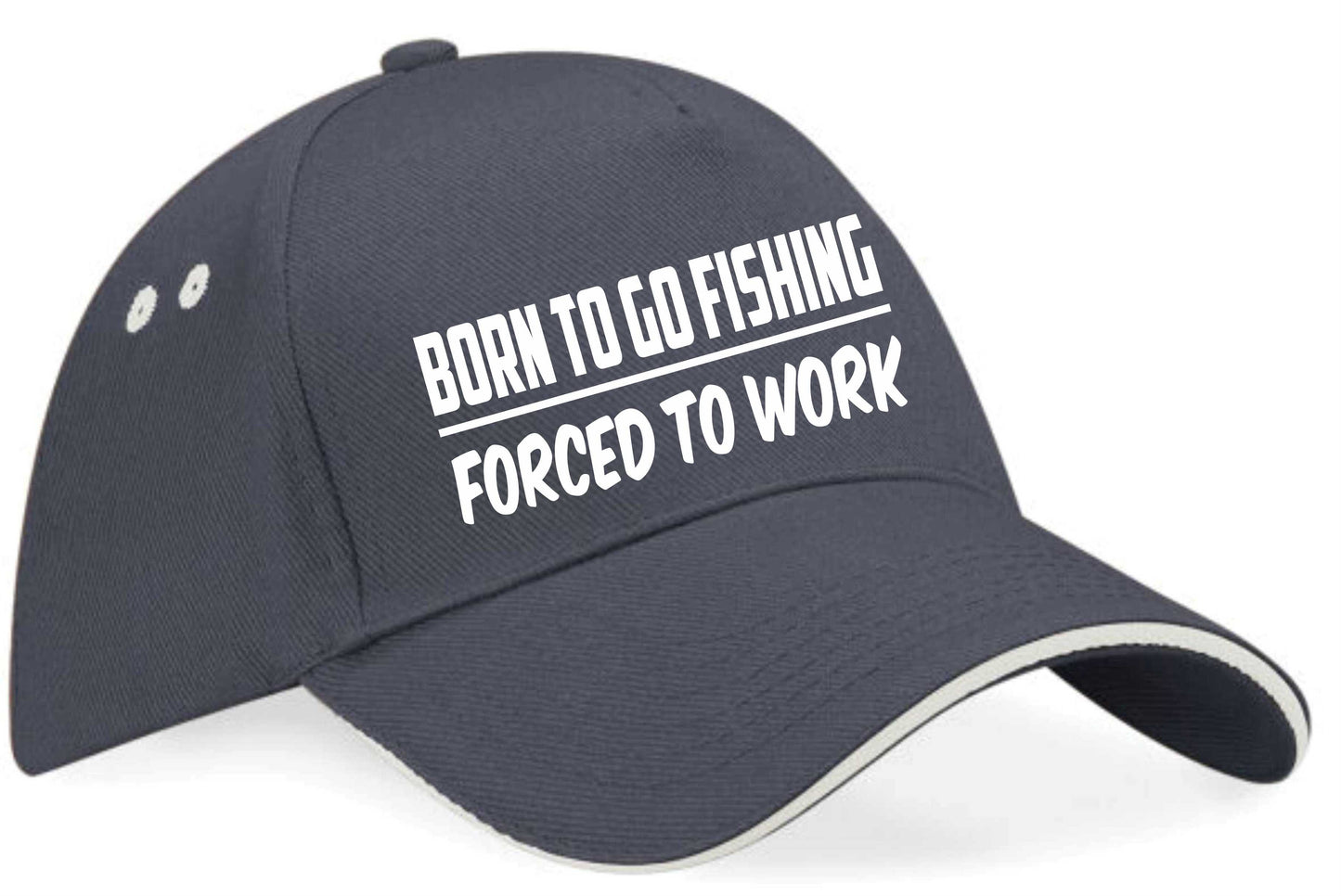 Born To Go Fishing Baseball Cap Fisherman's Birthday Gift For Men & Women