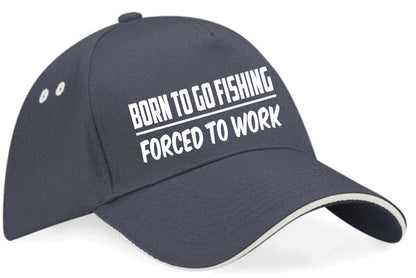 Born To Go Fishing Baseball Cap Fisherman's Birthday Gift For Men & Women