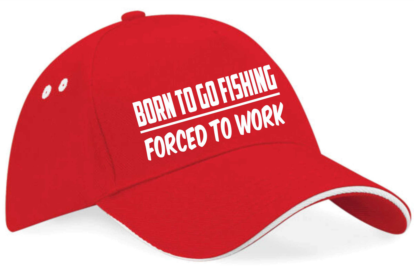 Born To Go Fishing Baseball Cap Fisherman's Birthday Gift For Men & Women