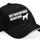 Keep Calm & Walk Irish Water Spaniel Baseball Cap Dog Lovers Gift Men & Ladies