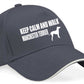 Keep Calm & Walk Manchester Terrier Baseball Cap Dog Lovers Gift Men & Ladies
