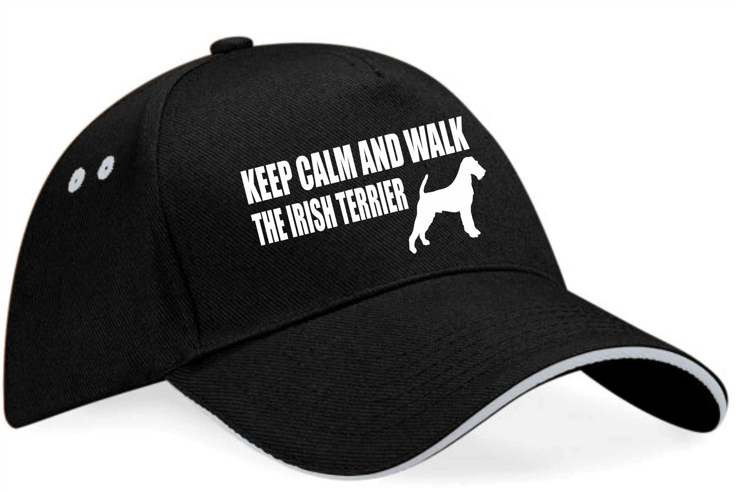Keep Calm & Walk Irish Terrier Baseball Cap Dog Lovers Gift For Men & Ladies