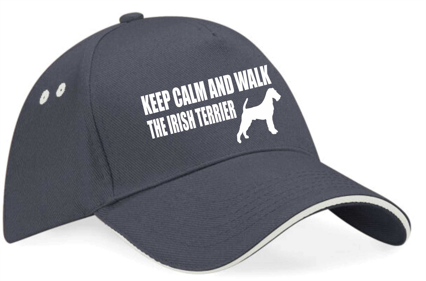 Keep Calm & Walk Irish Terrier Baseball Cap Dog Lovers Gift For Men & Ladies