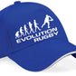 Evolution Of Rugby Baseball Cap Birthday Gift  Rugby Leage/Union Unisex Cap
