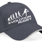 Evolution Of Rugby Baseball Cap Birthday Gift  Rugby Leage/Union Unisex Cap