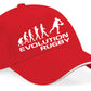 Evolution Of Rugby Baseball Cap Birthday Gift  Rugby Leage/Union Unisex Cap