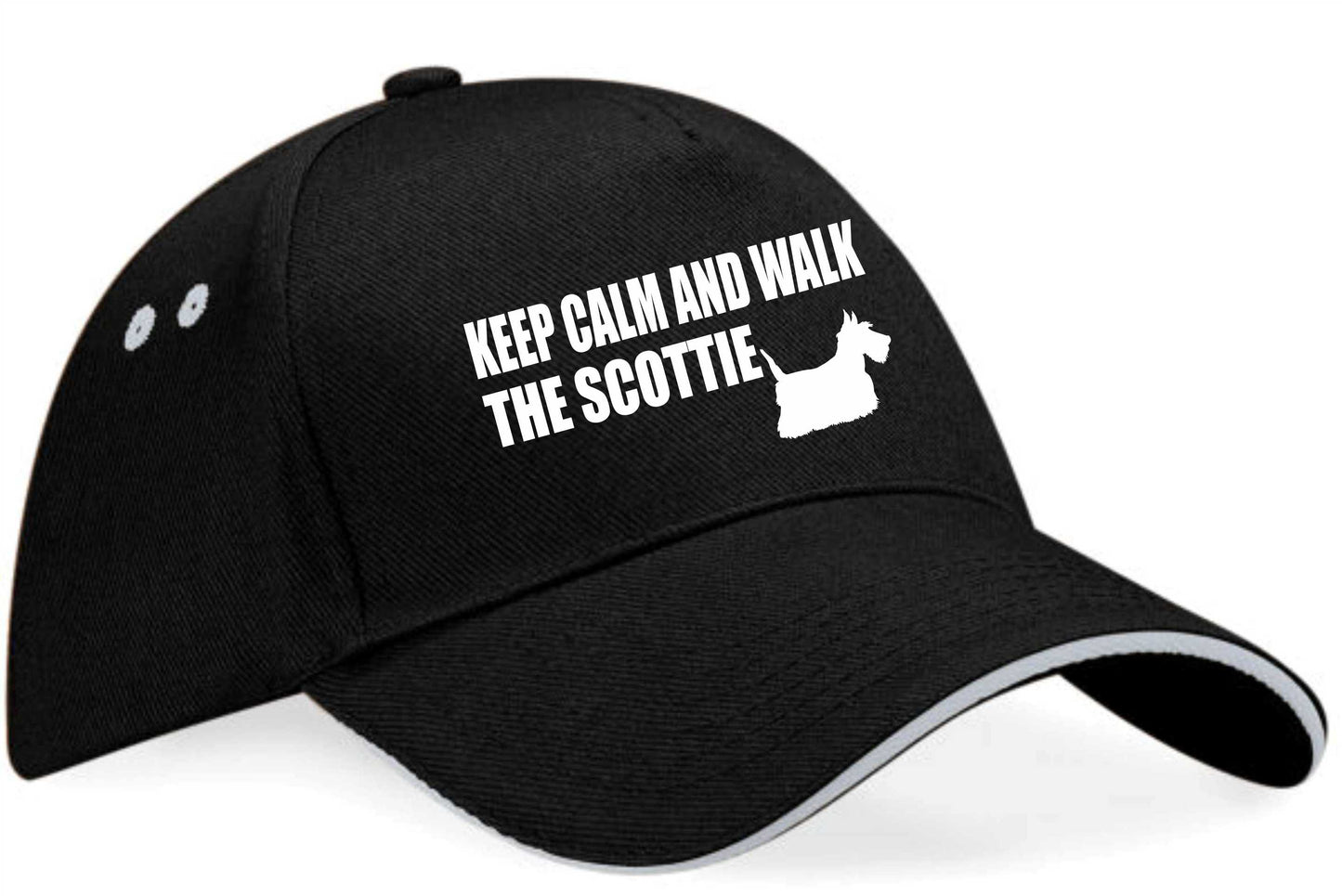 Keep Calm & Walk Scottish Terrier Baseball Cap Dog Lovers Gift For Men & Ladies
