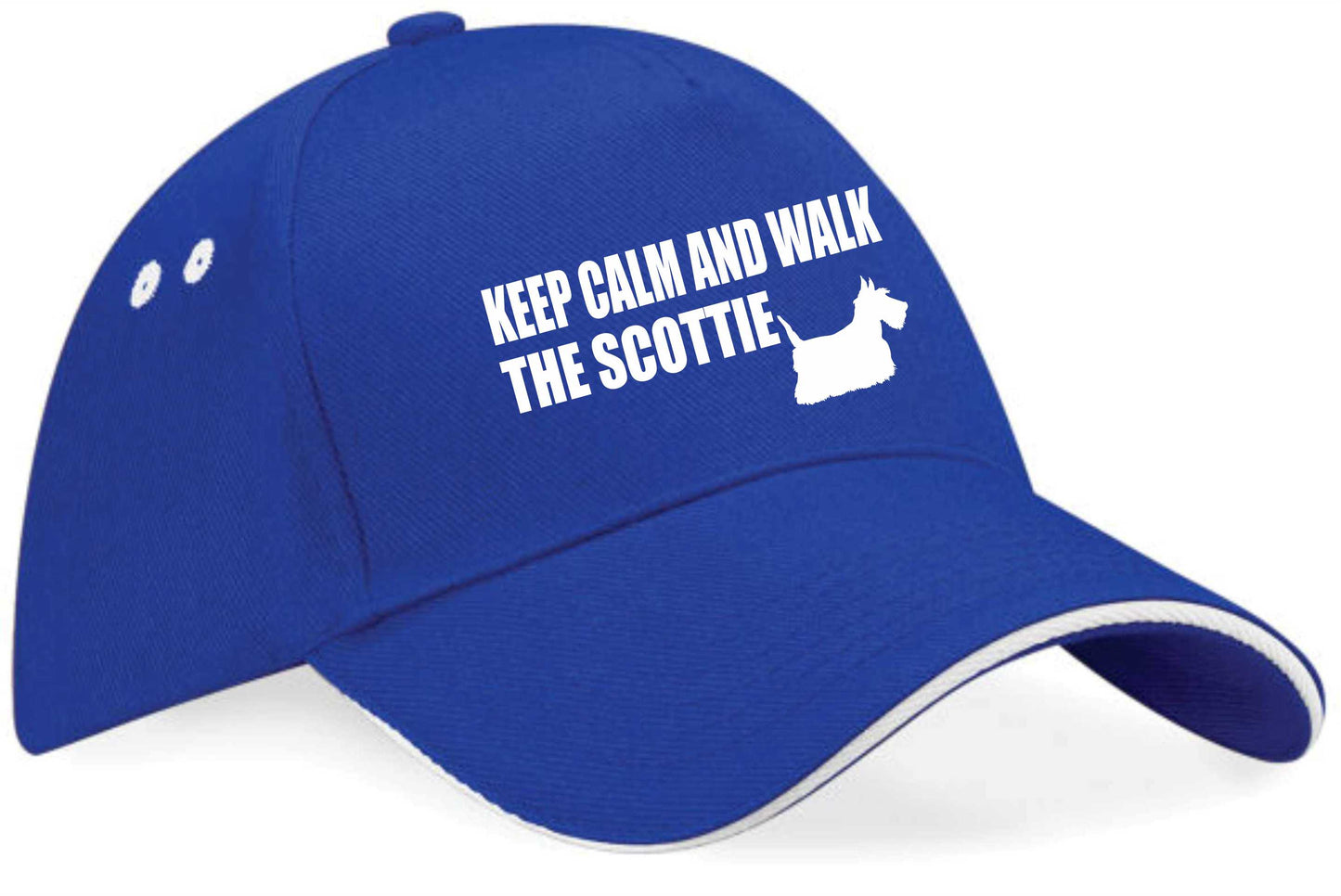 Keep Calm & Walk Scottish Terrier Baseball Cap Dog Lovers Gift For Men & Ladies