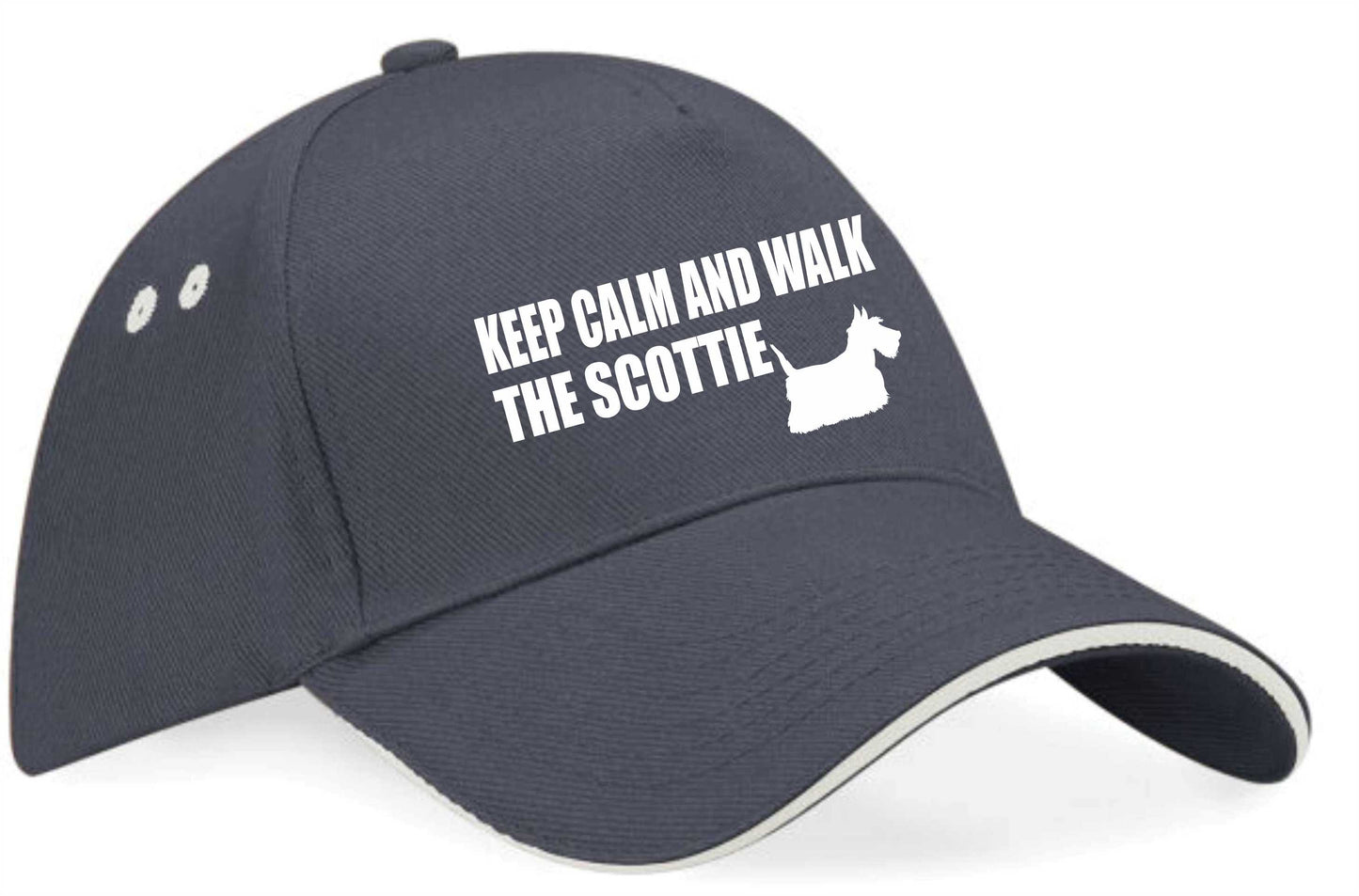 Keep Calm & Walk Scottish Terrier Baseball Cap Dog Lovers Gift For Men & Ladies