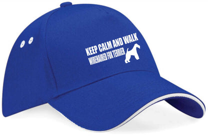 Keep Calm & Walk Wire Fox Terrier Baseball Cap Dog Lovers Gift For Men & Ladies