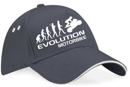 Evolution Of A Motorbike Baseball Cap Bikers Birthday Gift Unisex