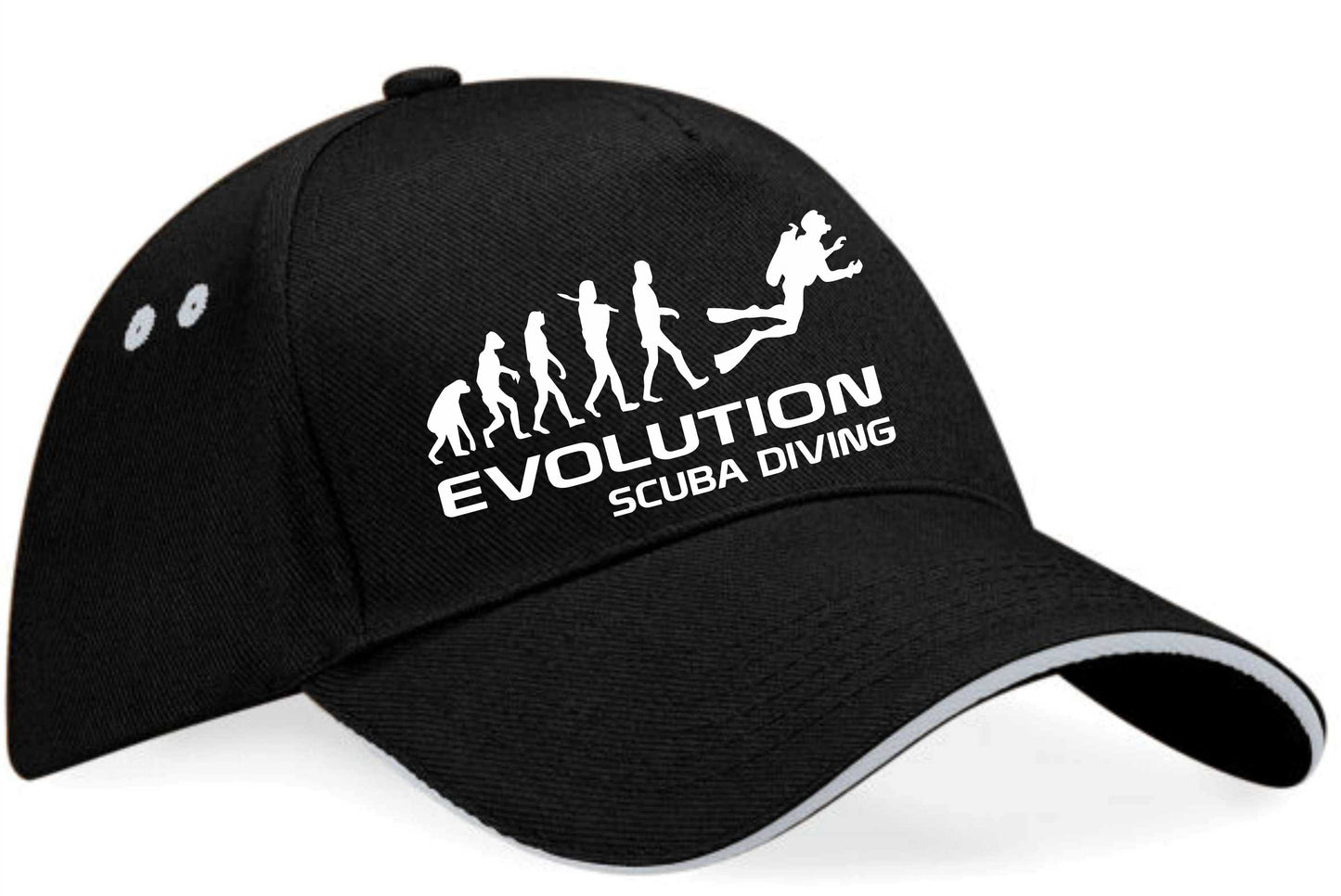 Evolution Of Scuba Diving Baseball Cap Birthday Gift Men & Ladies