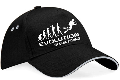 Evolution Of Scuba Diving Baseball Cap Birthday Gift Men & Ladies
