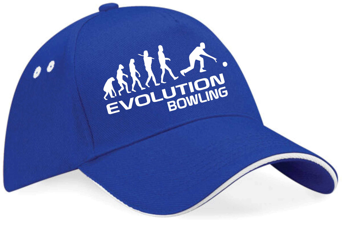 Evolution Of Bowling Baseball Cap Birthday Gift Crown Green Men & Womens