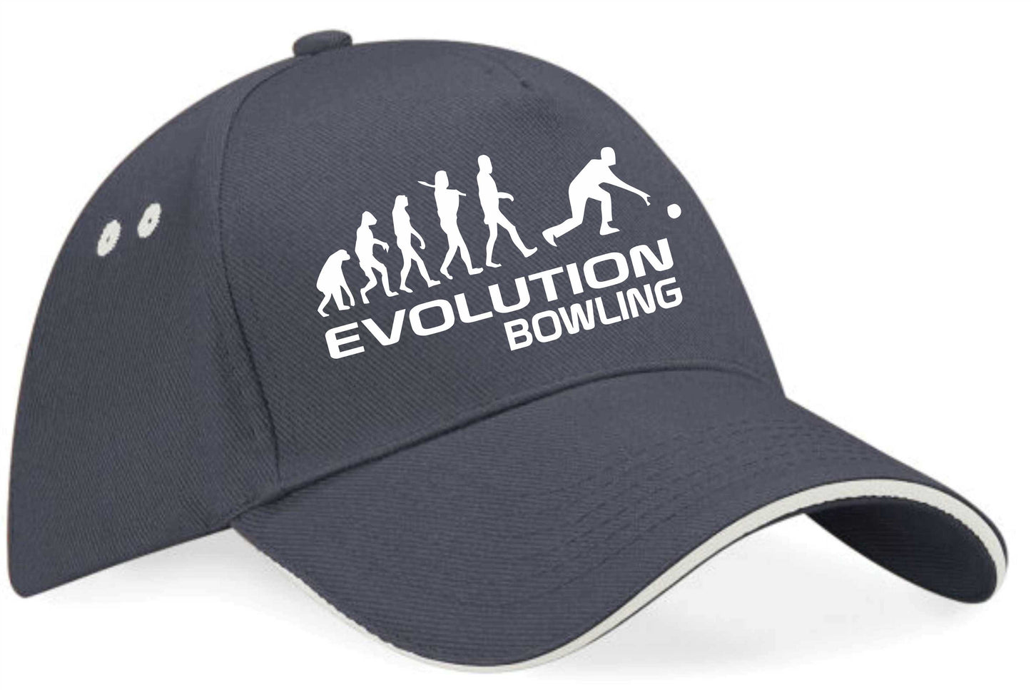 Evolution Of Bowling Baseball Cap Birthday Gift Crown Green Men & Womens