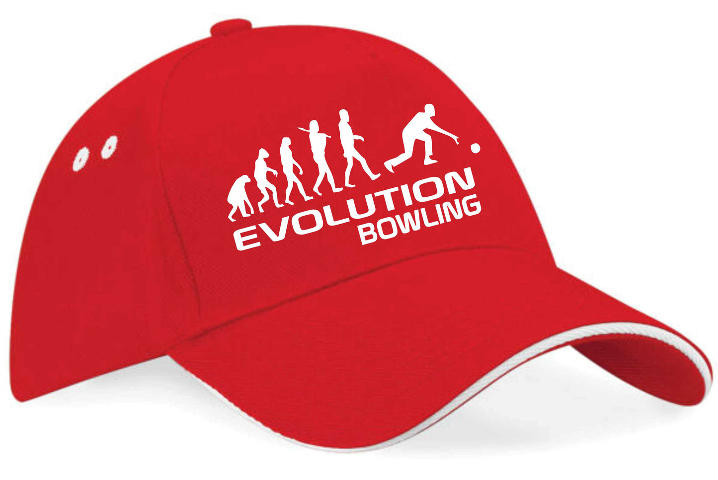 Evolution Of Bowling Baseball Cap Birthday Gift Crown Green Men & Womens