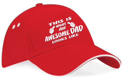 This Is What Awesome Dad Looks Like Baseball Cap Birthday Gift For Men