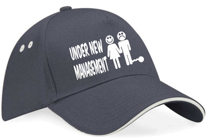 Under New Management Baseball Cap Funny Stag Night Gift For Men