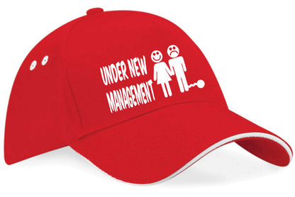 Under New Management Baseball Cap Funny Stag Night Gift For Men