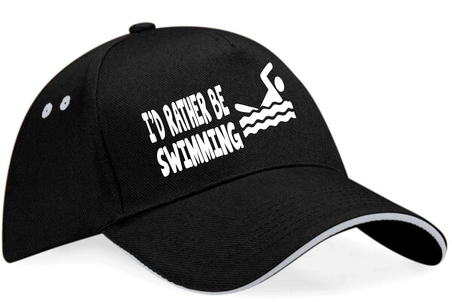 I'd Rather Be Swimming Baseball Cap Sport Birthday Gift For Men & Women