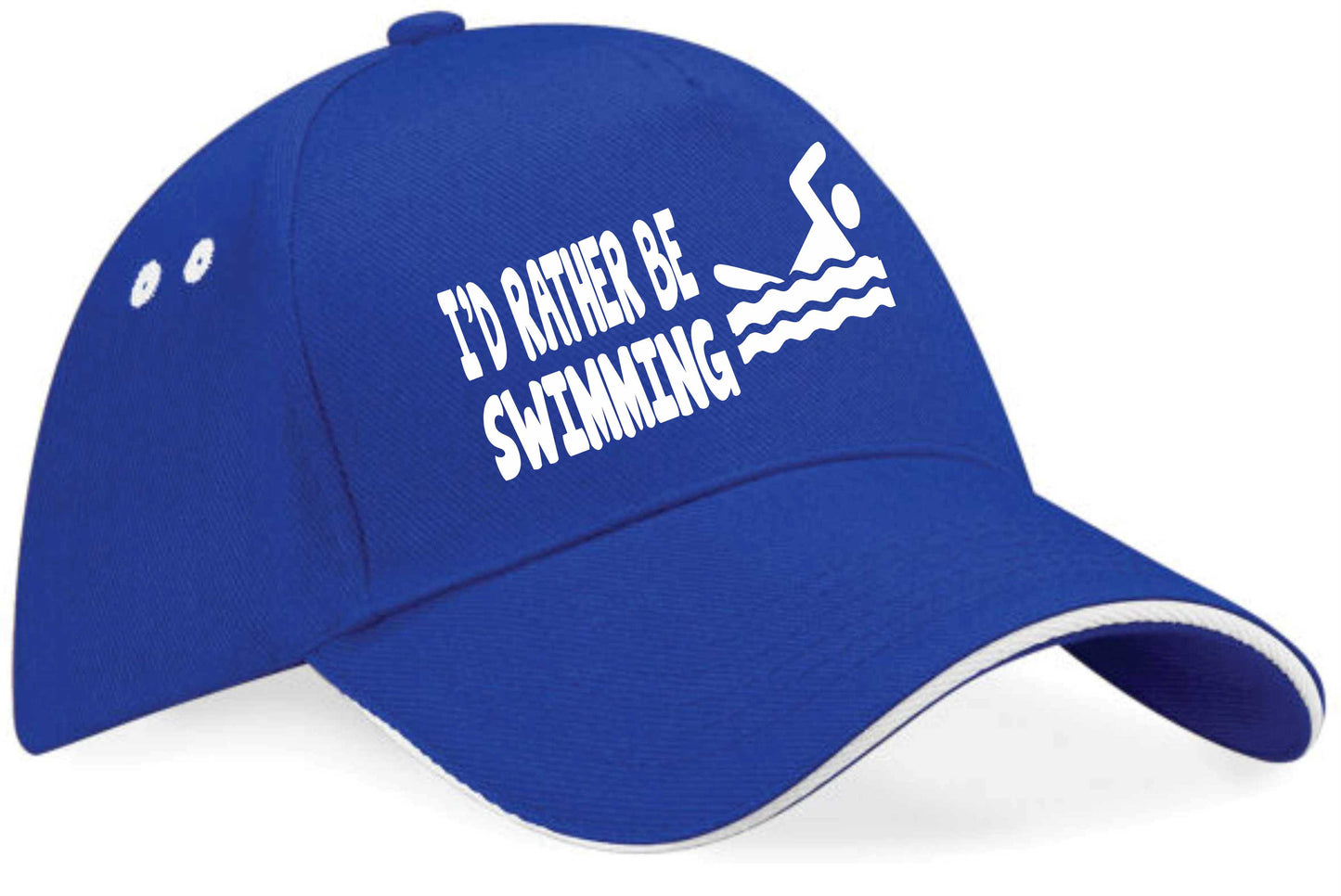 I'd Rather Be Swimming Baseball Cap Sport Birthday Gift For Men & Women