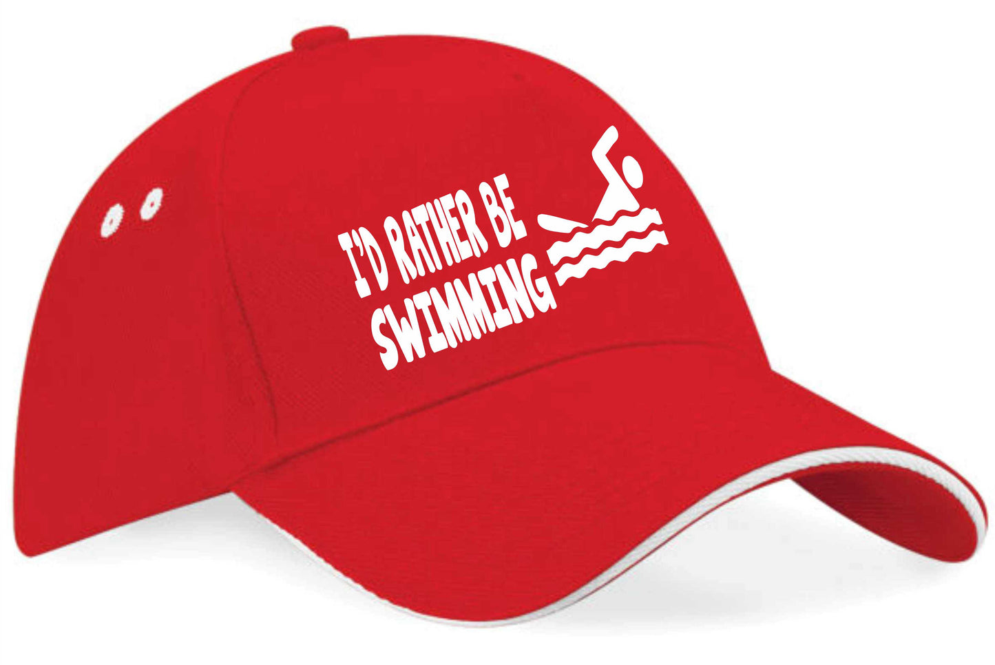 I'd Rather Be Swimming Baseball Cap Sport Birthday Gift For Men & Women
