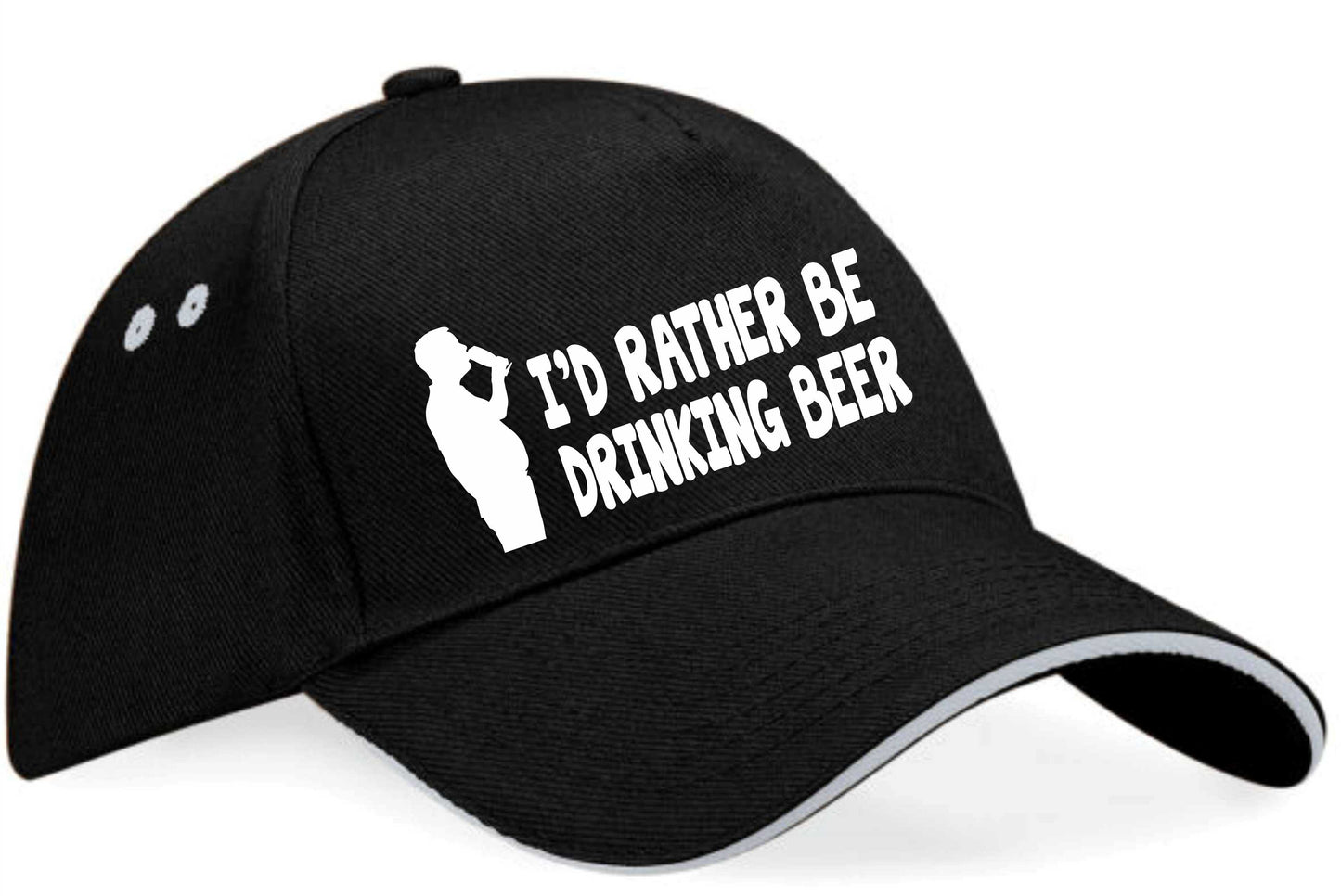 I'd Rather Be Drinking Beer Baseball Cap Funny Birthday Gift For Men & Women