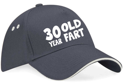 30 Year Old Fart Baseball Cap 30th Birthday Gift For Men & Women