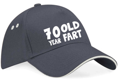 70 Year Old Fart Baseball Cap 70th Birthday Gift For Men & Women