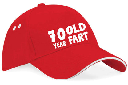 70 Year Old Fart Baseball Cap 70th Birthday Gift For Men & Women