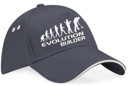 Evolution Of A Builder Baseball Cap Funny Birthday Gift For Men & Women