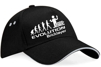 Evolution Of A Bricklayer Baseball Cap Funny Birthday Gift For Men & Women