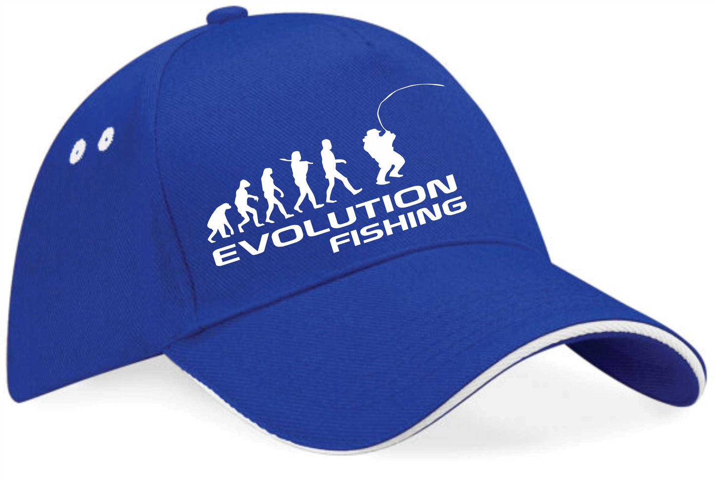 Evolution Of Fishing Baseball Cap Anglers Birthday Gift For Men & Women