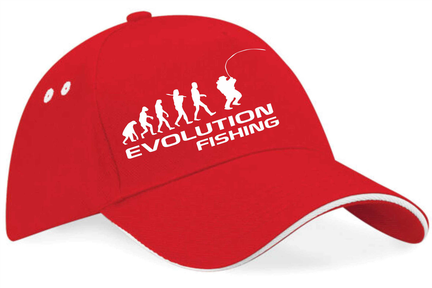 Evolution Of Fishing Baseball Cap Anglers Birthday Gift For Men & Women