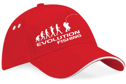 Evolution Of Fishing Baseball Cap Anglers Birthday Gift For Men & Women